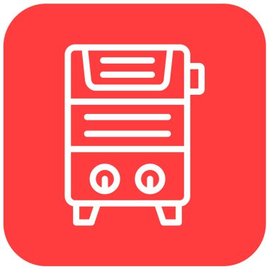 Su Isıtıcısı Vektör Simgesi Tasarım İllüstrasyonu