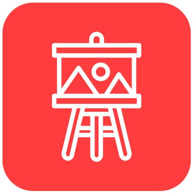 Sanat Galerisi Vektör Simgesi Tasarım İllüstrasyonu