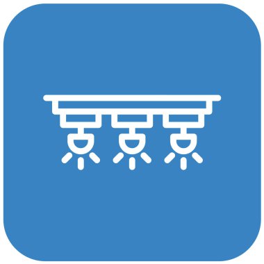 Spotlights Vektör Simgesi Tasarım Çizimi