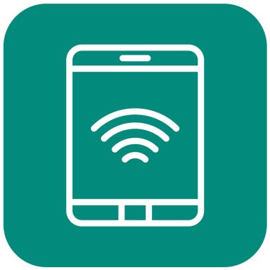 Tablet Vektör Simgesi Tasarım İllüstrasyonu