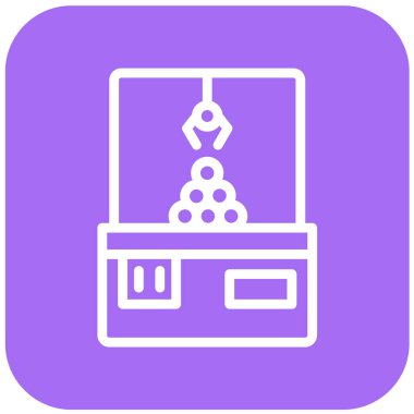 Pençe Makinesi Vektör Simgesi Tasarım İllüstrasyonu