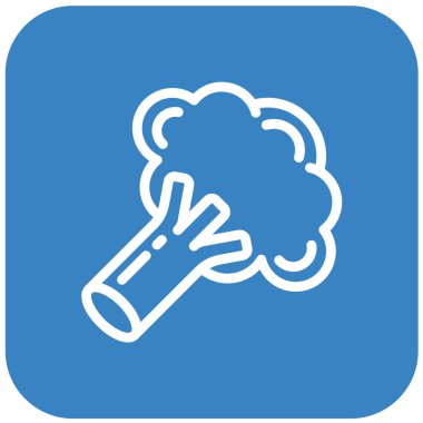 Brokoli Vektör Simgesi Tasarım İllüstrasyonu