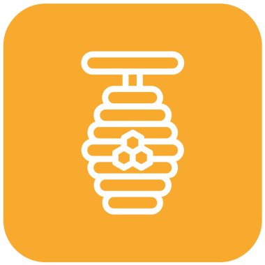 Bal Arısı Vektör Simgesi Tasarım Çizimi