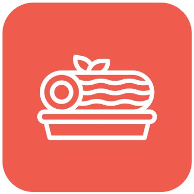 Pasta Vektörü Simgesi Tasarım Çizimi