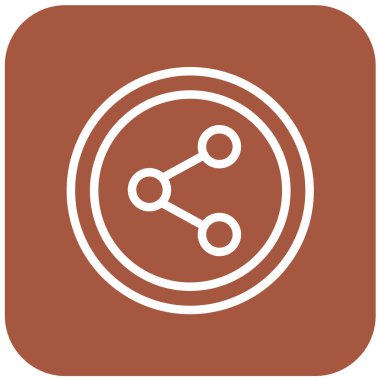 Bağlantı Vektörü Simgesi Tasarım İllüstrasyonunu Paylaş