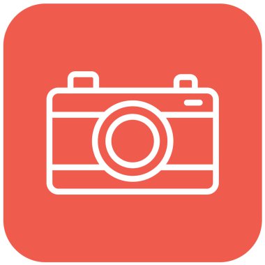 Dijital kamera Vektör Simgesi Tasarım İllüstrasyonu