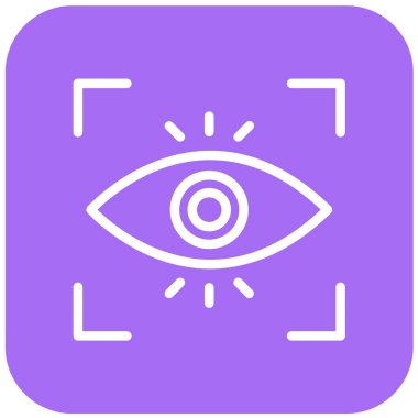 Otomatik odaklama Vektör Simgesi Tasarım İllüstrasyonu