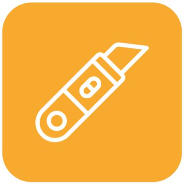 Kesici Vektör Simgesi Tasarım İllüstrasyonu