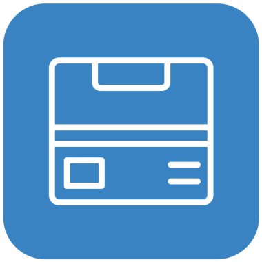 Kutu Vektörü Simgesi Tasarım İllüstrasyonu