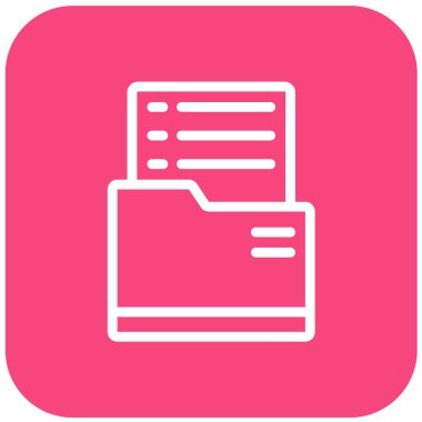 Dosya Vektörü Simgesi Tasarım İllüstrasyonu