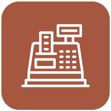 Para sayacı Vektör Simgesi Tasarım İllüstrasyonu