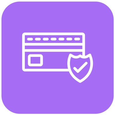 Ödeme Kalkanı Vektör Simgesi Tasarım İllüstrasyonu