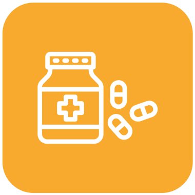 Uyku Hapları Vektör Simgesi Tasarım İllüstrasyonu