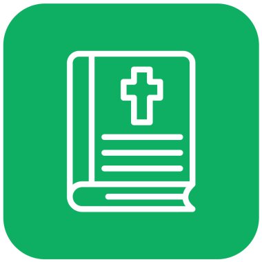 İncil Vektörü Simgesi Tasarım İllüstrasyonu