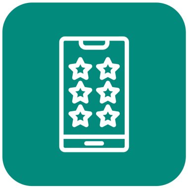 Yıldız Vektörü Simgesi Tasarım İllüstrasyonu