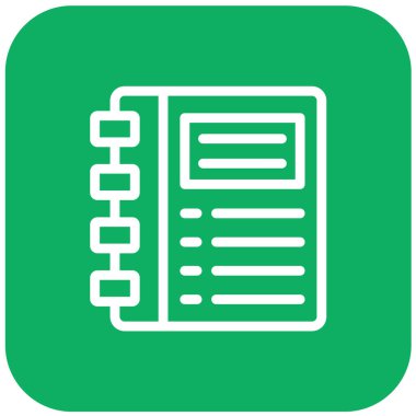 Günlük Vektörü Simgesi Tasarım İllüstrasyonu