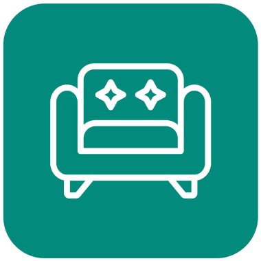 Kol Koltuğu Vektörü Simgesi Tasarım İllüstrasyonu