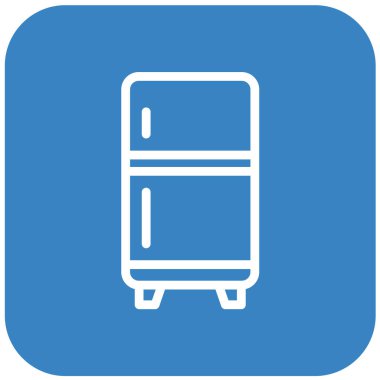 Buzdolabı Vektörü Simgesi Tasarım İllüstrasyonu