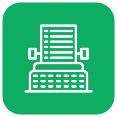 Daktilo Vektör Simgesi Tasarım İllüstrasyonu