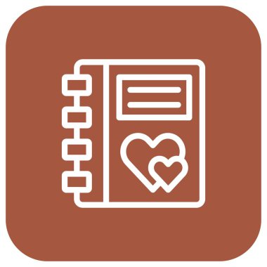 Günlük Vektörü Simgesi Tasarım İllüstrasyonu