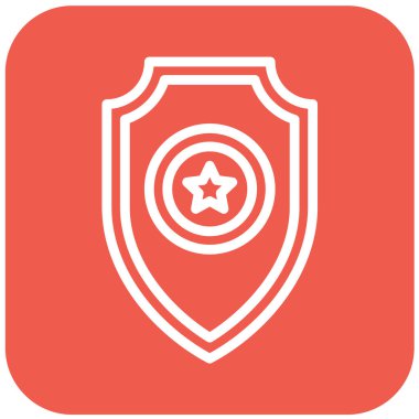 Kalkan Vektörü Simgesi Tasarım ResmiComment