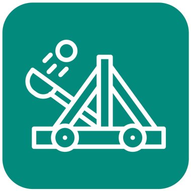 Mancınık Vektörü Simgesi Tasarım Çizimi