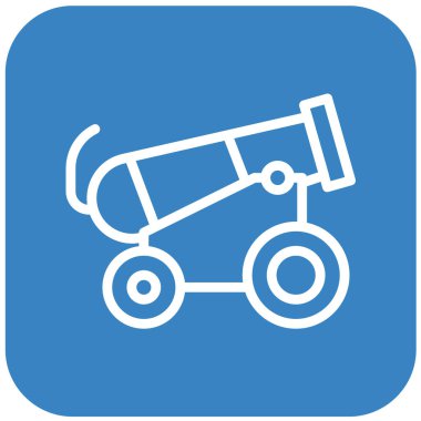 Cannon Vektör Simgesi Tasarım İllüstrasyonu