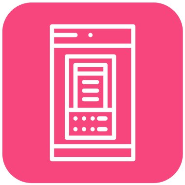 Atm Kart Makinesi Vektör Simgesi Tasarım İllüstrasyonu