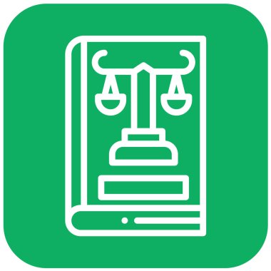 Şirket Hukuku Vektör Simgesi Tasarım İllüstrasyonu