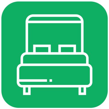 Yatak Vektörü Simgesi Tasarım İllüstrasyonu