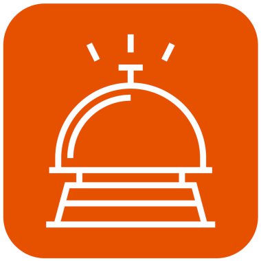 Otel Çanı Vektör Simgesi Tasarım İllüstrasyonu