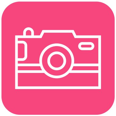 Kamera Vektörü Simgesi Tasarım İllüstrasyonu