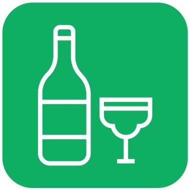 İçecekler Vektör Simgesi Tasarım İllüstrasyonu