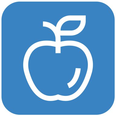 Apple Vektör Simgesi Tasarım İllüstrasyonu