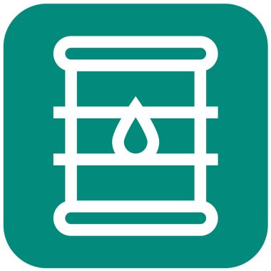 Eco Barrel Vektör Simgesi Tasarım İllüstrasyonu