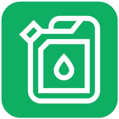 Araba Yağı Vektör Simgesi Tasarımı Çizimi