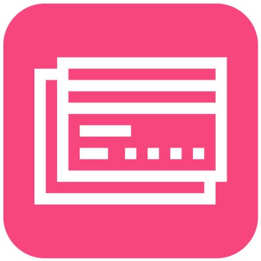 Kredi Kartı Vektör Simgesi Tasarım İllüstrasyonu