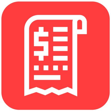 Bill Vector Simgesi Tasarım İllüstrasyonu