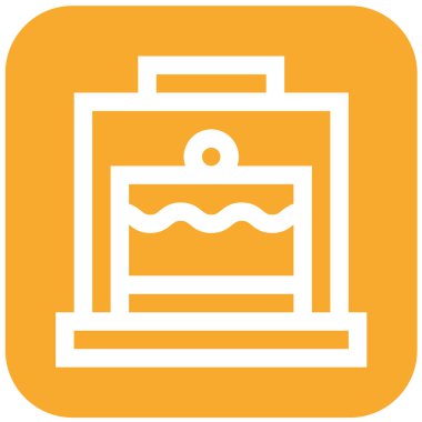 Pasta Kubbesi Vektör Simgesi Tasarım İllüstrasyonu