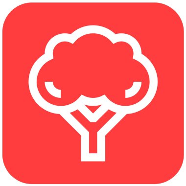 Brokoli Vektör Simgesi Tasarım İllüstrasyonu