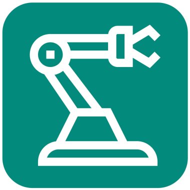 Robot Vektör Simgesi Tasarım Çizimi