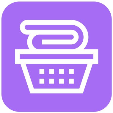 Banyo Bezi Vektörü Simgesi Tasarım Çizimi