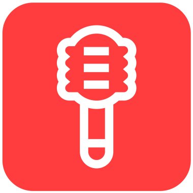 Fırça Vektörü Simgesi Tasarım İllüstrasyonu