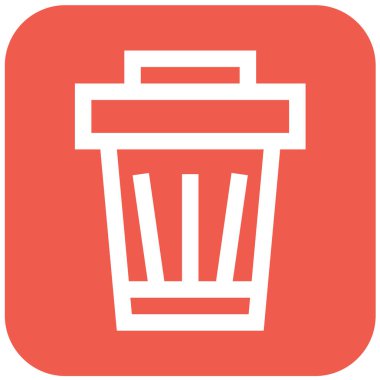 Bin Vektör Simgesi Tasarım İllüstrasyonu