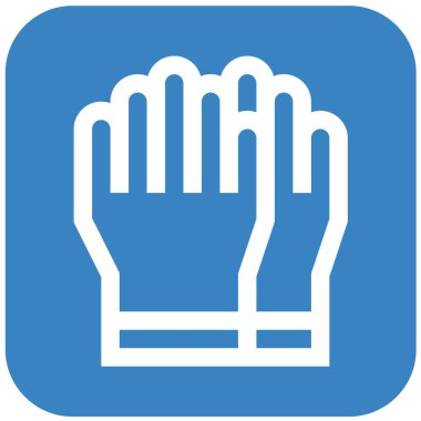 Lastik Eldiven Vektör Simgesi Tasarım İllüstrasyonu