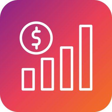 Büyüme Vektörü Simgesi Tasarım İllüstrasyonu