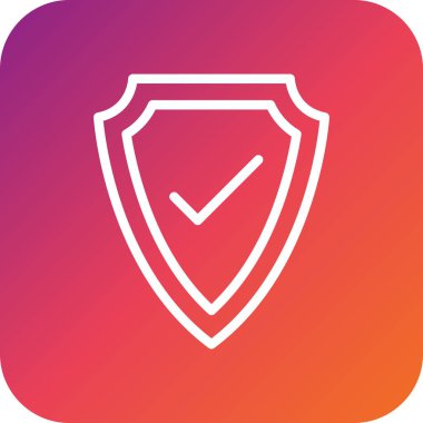 Doğrulanmış Vektör Simgesi Tasarım İllüstrasyonu