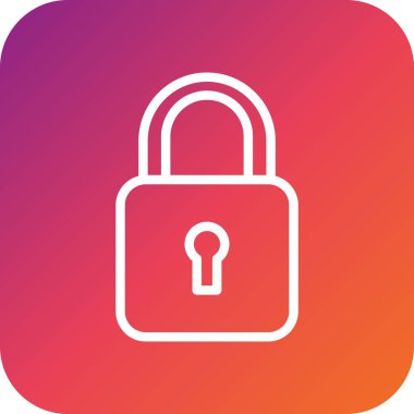 Padlock Vector Icon Design Illustration