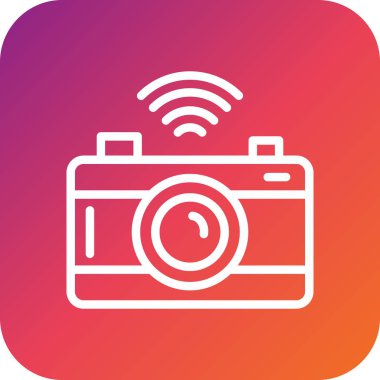 Kamera Vektörü Simgesi Tasarım İllüstrasyonu