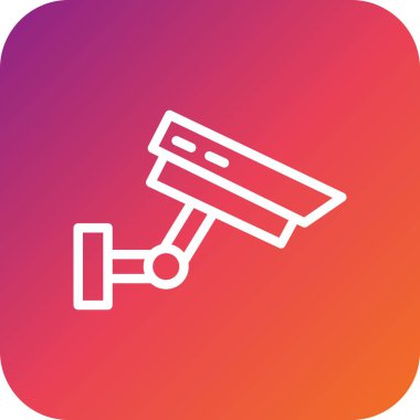 Cctv Vektör Simgesi Tasarım İllüstrasyonu